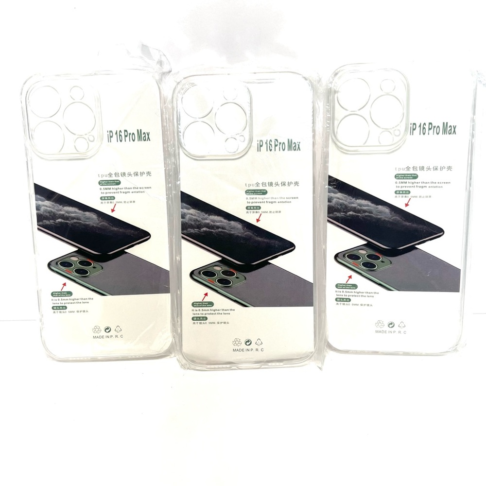 3-Pack iPhone 16 Pro Max Clear Cases